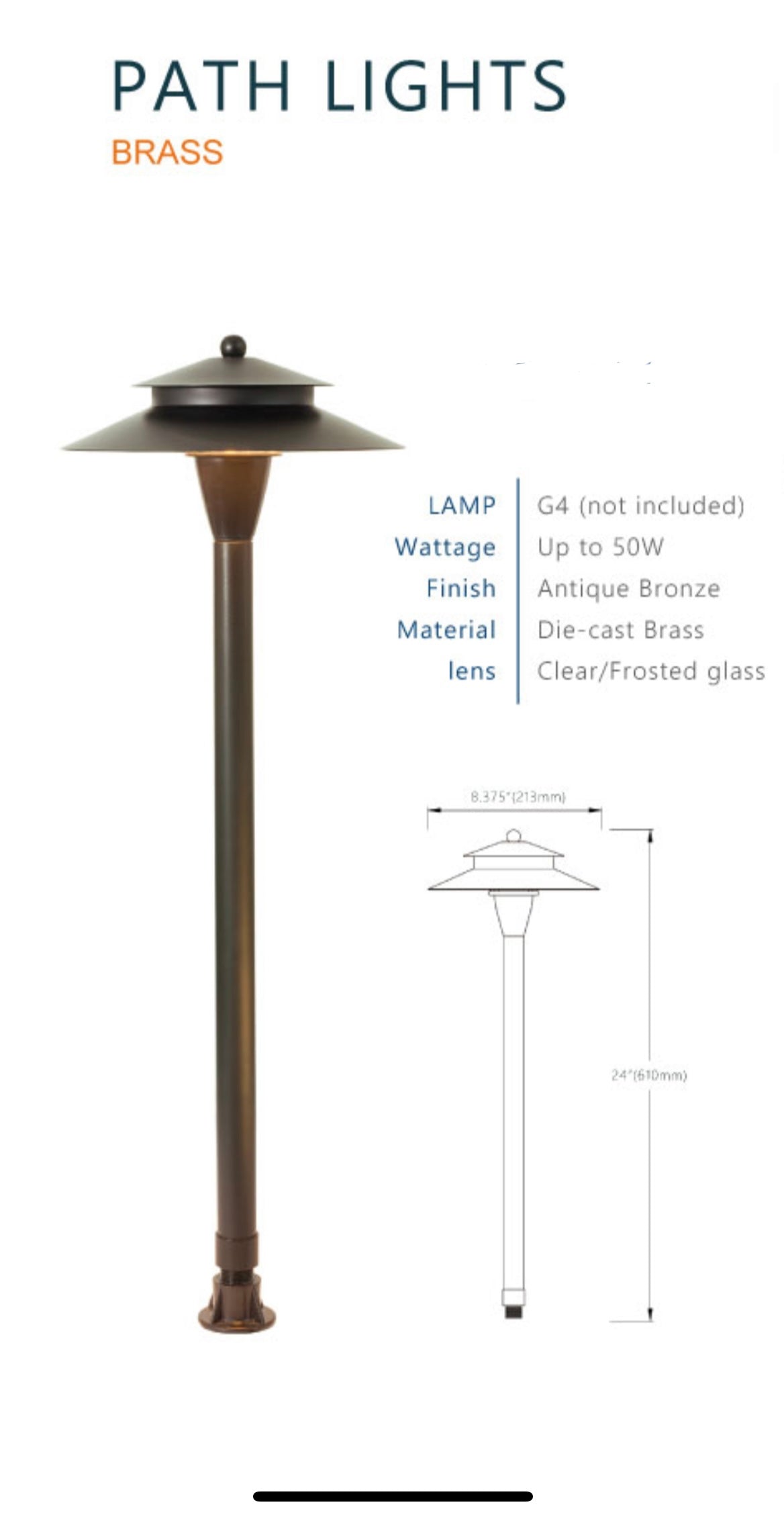 Brass Bath Lights